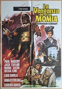 The Mummy's Revenge ORIGINAL Spain '75 POSTER Paul Naschy Hermida art rare! - Imagen 1 de 4