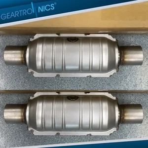 Convertidor Catalítico 2 Piezas Soldado 2.5" UNIVERSAL Gato EE. UU. ¡Envío Rápido! - Imagen 1 de 12