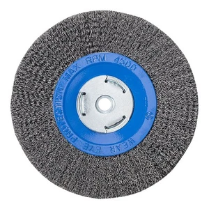 183020 - 8" x 3/4" x 2", 1/2", 5/8" gecrimptes Drahtrad, 0,014 Kohlenstoffstahldraht - Bild 1 von 6