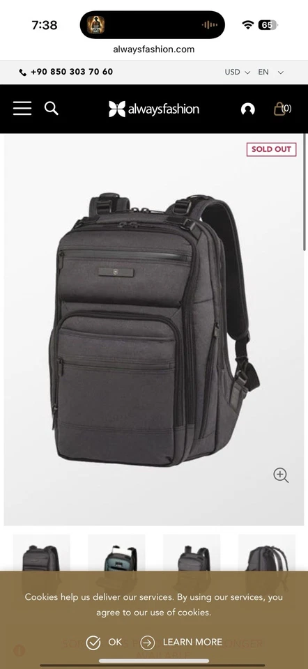 Victorinox 17 Inch Urban Rath Slim Laptop Backpack - Image 1 of 4