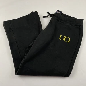 Jansport Oregon Ducks Sweatpants Women's XL Black Lounge Comfort Straight Leg - Picture 1 of 10