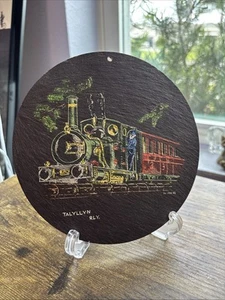 Talyllyn Eisenbahn bemalter Wandbehang signiert bunt - Bild 1 von 6