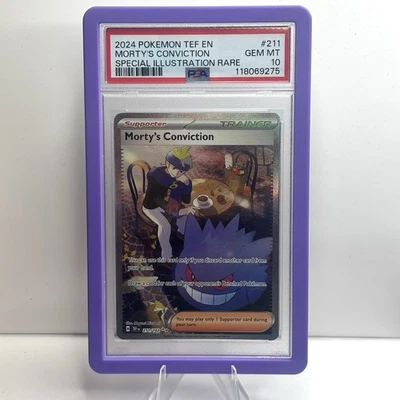 Morty's Conviction 211/162 Pokemon SV05: Temporal Forces Holo - Image 1 of 4