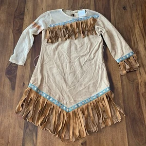 Vintage Disney Store Pocahontas Dress Up Costume Halloween Child Size XS 4 - Picture 1 of 17