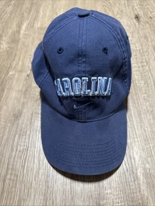 Vintage Nike Team North Carolina Tar Heels Hat Baseball Cap Blue Universal Fit - Picture 1 of 7