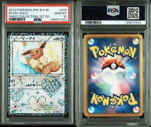 PSA 10 Eevee SC 014 020 Shiny Collection BW Rare Holo Pokemon Card - Picture 1 of 1