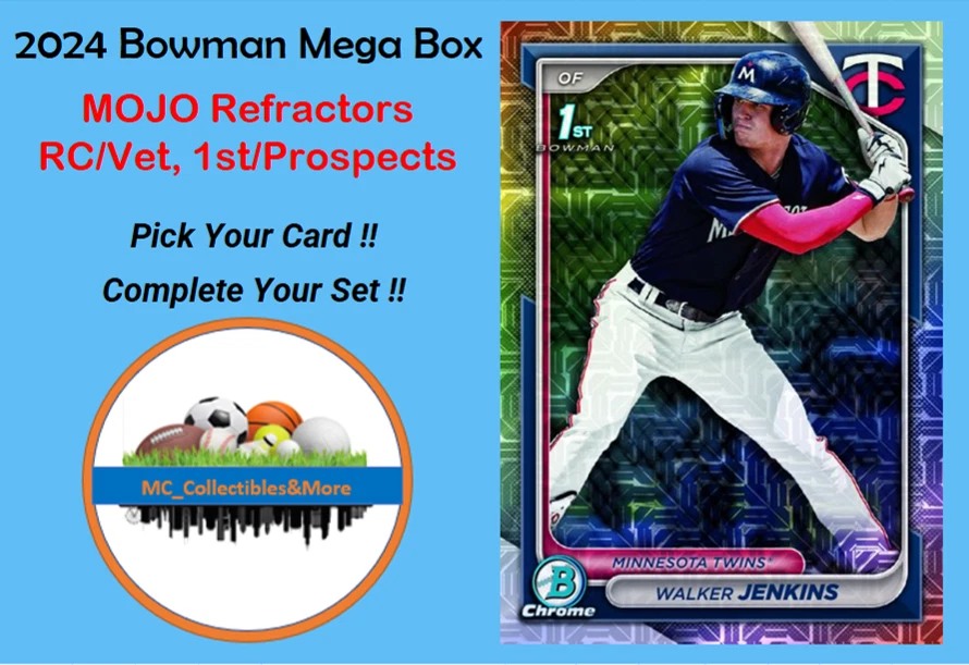 2024 Bowman Mega Box Chrome MOJO Refractors Vets/RC Prospects/1st ROYF You Pick - Image 1 of 1
