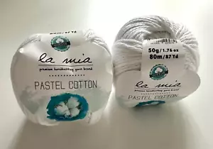 Lot/ La Mia Pastel Cotton Yarn - Picture 1 of 1