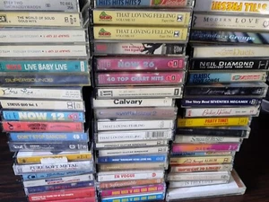 JOB LOT OF 50 CASSETTE TAPE ALBUMS MIXED LOT POP, ROCK & ROLL ETC - Picture 1 of 4