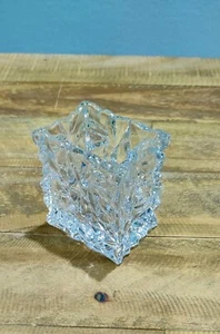 Rosenthal Studio Line Crystal Glass Bag Vase Germany Signed  4" Tall Candle - Picture 1 of 6
