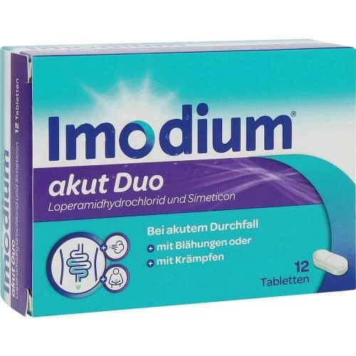JOHNSON & JOHNSON GMBH (OTC) IMODIUM akut Duo 2 mg/125 mg Tabletten 12 St PZN 17382709