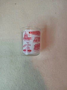 Washington DC shot glass, large shot, 2 x 2.5 size, RX on back see pics - Picture 1 of 8