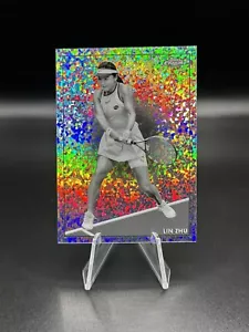 Mini refractor de diamante Topps 2021 cromo tenis Lin Zhu #70 - Imagen 1 de 2
