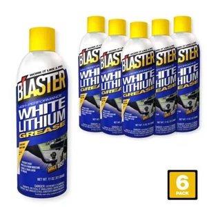 11 oz. High-Performance White Lithium Grease Spray Pack of 6 NEW - Picture 1 of 8