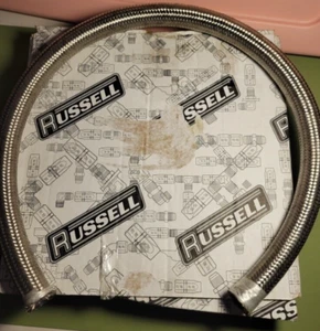 Manguera Russell 632250 ProFlex trenza plateada 3 pies - Imagen 1 de 6