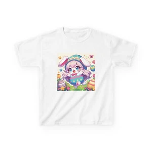 Easter Bunny Kids Tee, Fun Spring Shirt, Cute Bunny T-Shirt, Hoppy Easter Gift. - Picture 1 of 17