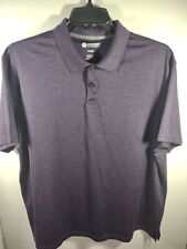 Haggar Clothing Polo Shirt Men's Size XL Short Sleeve Purple EUC