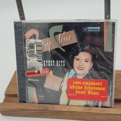 Brand New Sealed Patsy Cline 12 Greatest Hits CD MCA Records Cracked Jewel Case  - Image 1 of 3