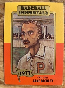1980 TOPPS BASEBALL IMMORTALS JAKE BECKLEY #120 1St PRINTING NEW MINT