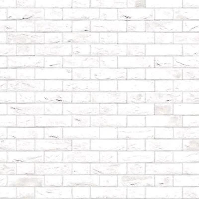 MINIATURE DOLLHOUSE 1:12 SCALE EMBOSSED WHITE BRICK FLEMISH BOND - DIY796A - Image 1 of 2