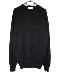 Pringle Of Scotland mens Black Jumper 100% Lambswool Size L | Crew neck Pullover - Picture 1 of 9
