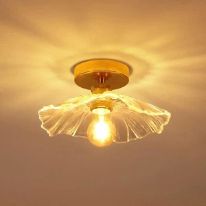 Glas Pendellampe Hängeleuchte Esstischlampe Wohnzimmerlampe E27 Pendelleuchte DE - Bild 1 von 13