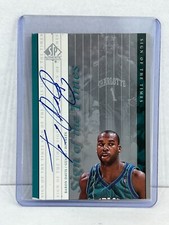 Upper Deck 2000 SP Authentic Baron Davis Autographed Card Charlotte Hornets