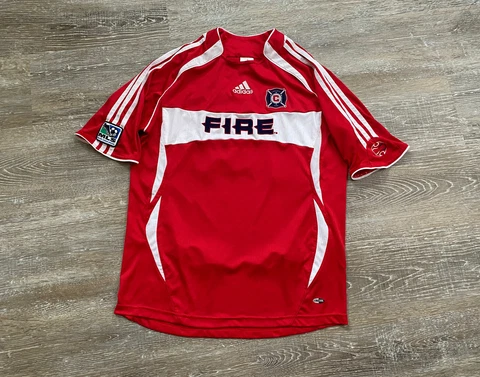 VTG Adidas ClimaCool 2006-2007 Home Kit YOUTH XL Chicago Fire MLS Soccer Jersey Cover