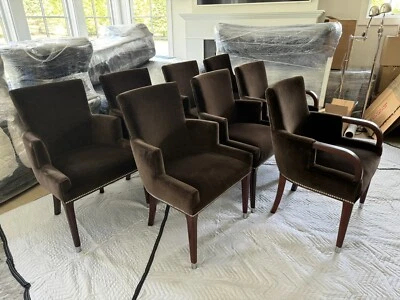 Juego de 8 - Silla de comedor y sillón Ralph Lauren Home Brook Street (FRL5161) Foto 1 de 4