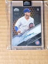 2020 TOPPS CHROME BLACK Orange RC Auto 1/25 NICO HOERNER CHICAGO CUBS 