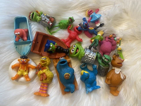 Lot Of Vintage Sesame Street Figures Tyco And Others See Pics Cover