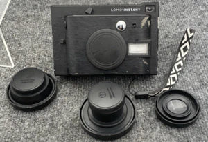 Lomo Instant Camera Black Edition with 3 Lenses NOT WORKING for parts DEFECTS - Picture 1 of 19