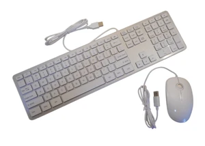 Wired USB Multimedia Keyboard & Mouse Combo - Picture 1 of 5