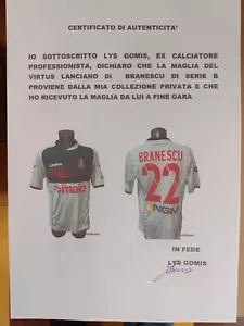 Maglia match worn Lanciano Indossata + COA game worn jersey goalkeeper romania - Foto 1 di 3