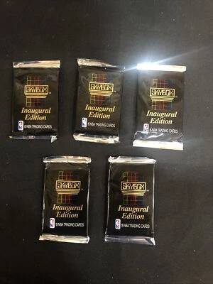 1990-91 Skybox Series 1 Basketball (5) Wax Packs Sealed From Box Michael Jordan - Image 1 of 3