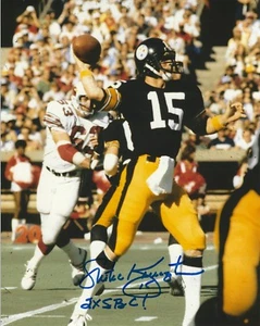 Signed 8x10 MIKE KRUCZEK "2X SBC" Pittsburgh Steelers photo w/ Show Ticket - Picture 1 of 1