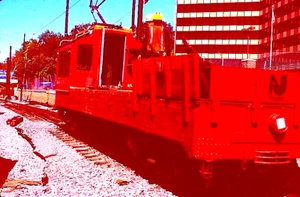 ORIGINAL KODACHROME SLIDE NJT NEWARK CITY SUBWAY WORK CAR #5223 FRANKLIN 8/27/00 - Picture 1 of 1