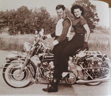 vtg 1951 MOTORCYCLE Book New Bikes HD BMW NSU BSA Triumph Norton Vincent Racing