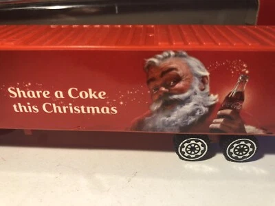 Exotic 7.5" Kenworth Xmas Coca-Cola Truck Unbranded PLASTIC 1/87 H0 Mint in Box - Image 1 of 4