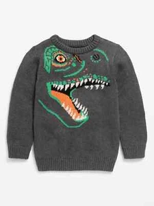 Old Navy Crew-Neck Graphic Sweater for Toddler Boys Size 3T NWT - Picture 1 of 2
