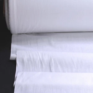 Stoff Baumwolle Fahnentuch Leinwand weiß 160 cm breit Baumwollstoff weiss hochwe - Picture 1 of 2