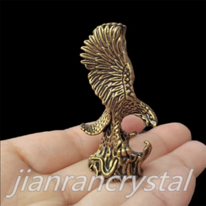 Natural Chalcopyrite Eagle Skull Carved Skull Reiki Gift 1pc - Picture 1 of 11