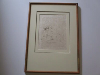 LEONOR FINI GRABADO RARO LÁPIZ RETRATO VINTAGE FIRMADO EXPRESIONISTA LIMITADO Foto 1 de 4