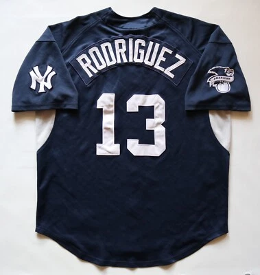 CAMISETA DE BÉISBOL NIKE ADULTO HOMBRE L DE ALEX RODRIGUEZ #13 DE LOS NEW YORK YANKEES MLB L Foto 1 de 4