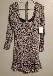 NEW Free People boheme floral mini dress Size 6 Ruffles Cottagecore Ditsy NWT - Picture 1 of 6
