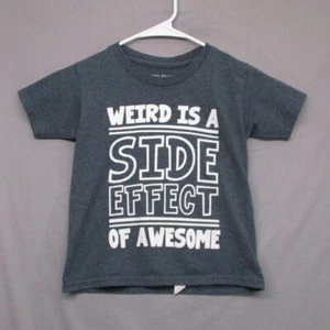 Gildan "Weird Is A Side Effect Of Awesome" Gray Unisex Size | XS (4-5) - Picture 1 of 7