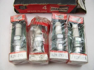 (4) Champion RZN12Y5 Ignition Spark Plugs - Copper Plus Resistor - Picture 1 of 3