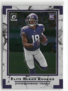 Donruss Optic #ESR-JUJ 2020 Justin Jefferson Rookie Elite Series RC ☘️127 - Imagen 1 de 2