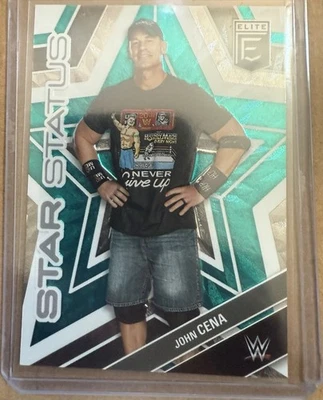 2023 Panini Donruss Elite WWE #10 John Cena Teal /25 Star Status - Image 1 of 3