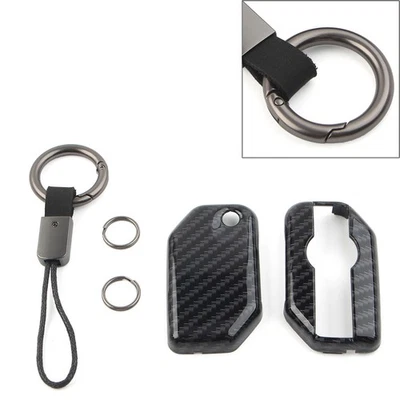 Key Chain Procter Cover Fob Carbon Fiber Fit BMW F750GS F850GS R1200GS R1250GS - Image 1 of 4